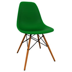 Vitra Eames DSW 43cm Side Chair Classic Green / Light Maple